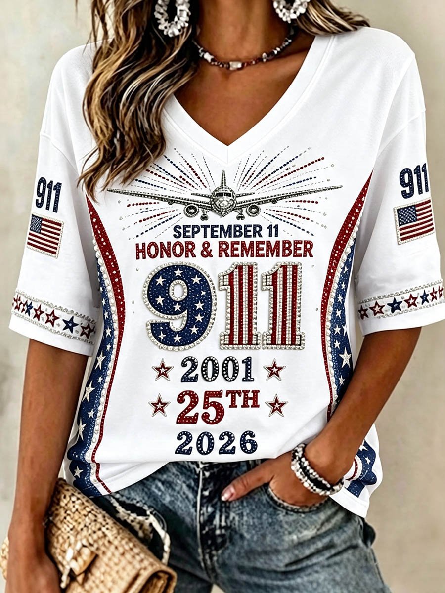 Women's US 9/11 Patriot Day T-Shirt