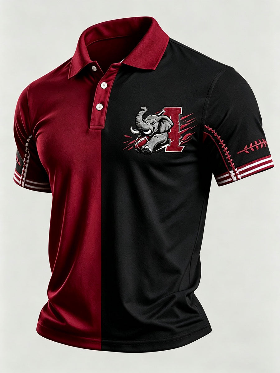Men'S Football Fan Printed Polo Shirt