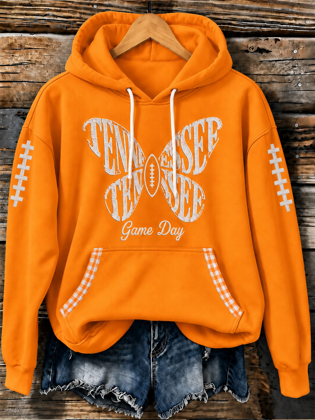Women's Tennessee Football Game Day Casual Printed T-shirt