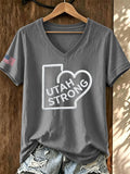 Retro Utah Strong Utah Wildfire Prayer T-Shirt