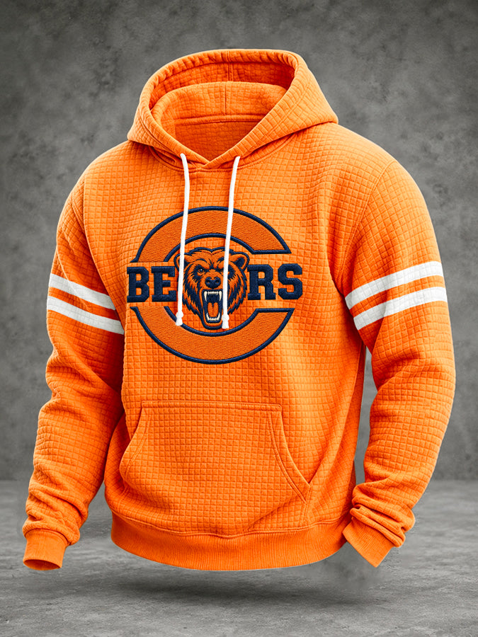 Men'S Football Printed Casual Hoodie