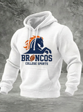 Men's Denver Broncos Football Horse Logo Printed T-shirt