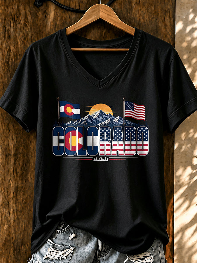 Women'S Casual Colorado Strong T-Shirt
