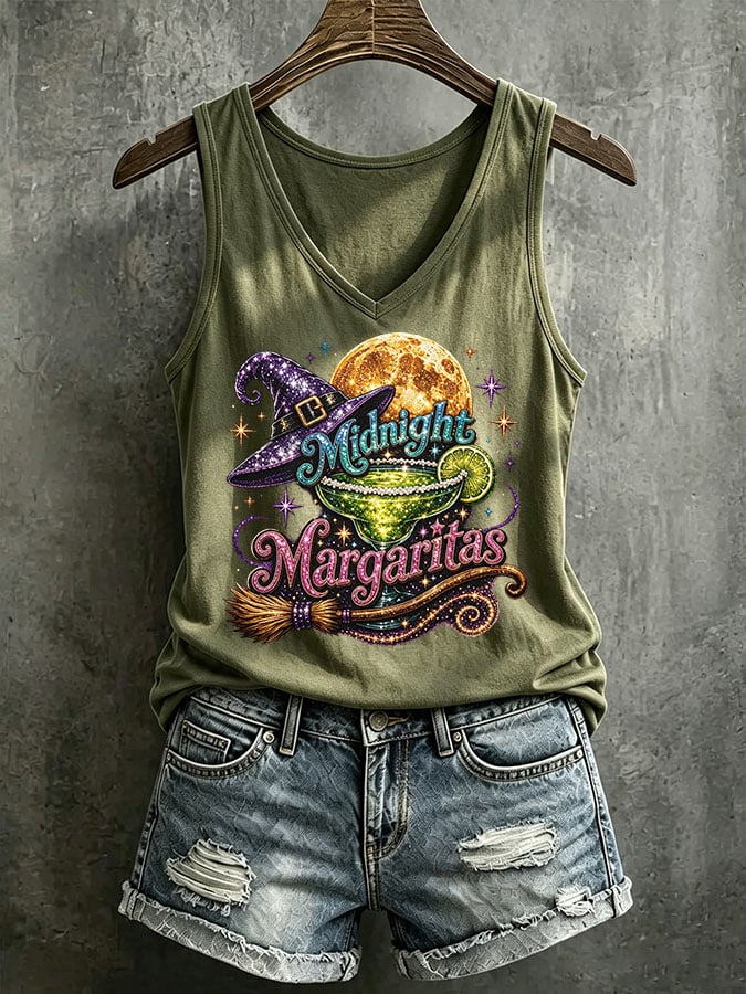 Women's Midnight Margaritas Printed Tank Top