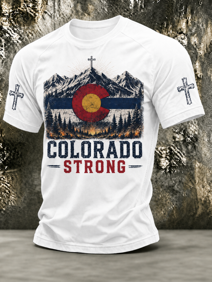 Men'S Colorado Strong Printed T-Shirt