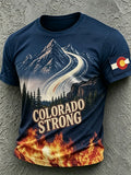 Men'S Forest Fire Print T-Shirt