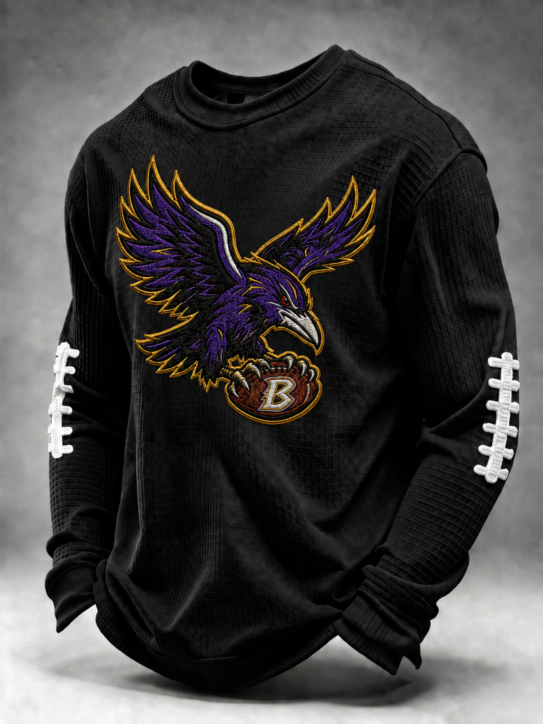 Men'S Football Printed Waffle T-Shirt