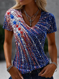 Women'S American 250th Anniversary Print Short-Sleeve T-Shirt