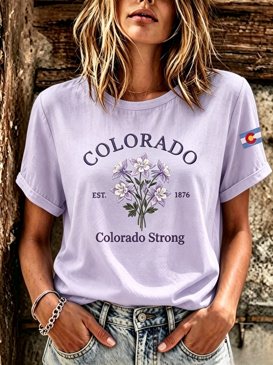 Women's Casual Colorado Strong T-shirt