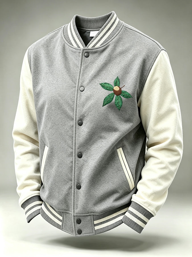 Men'S Retro Football Printed Button Top