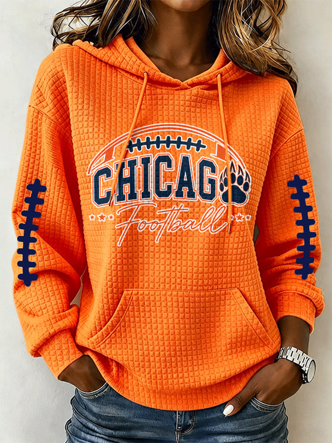 Women'S Football Sports Casual Hooded