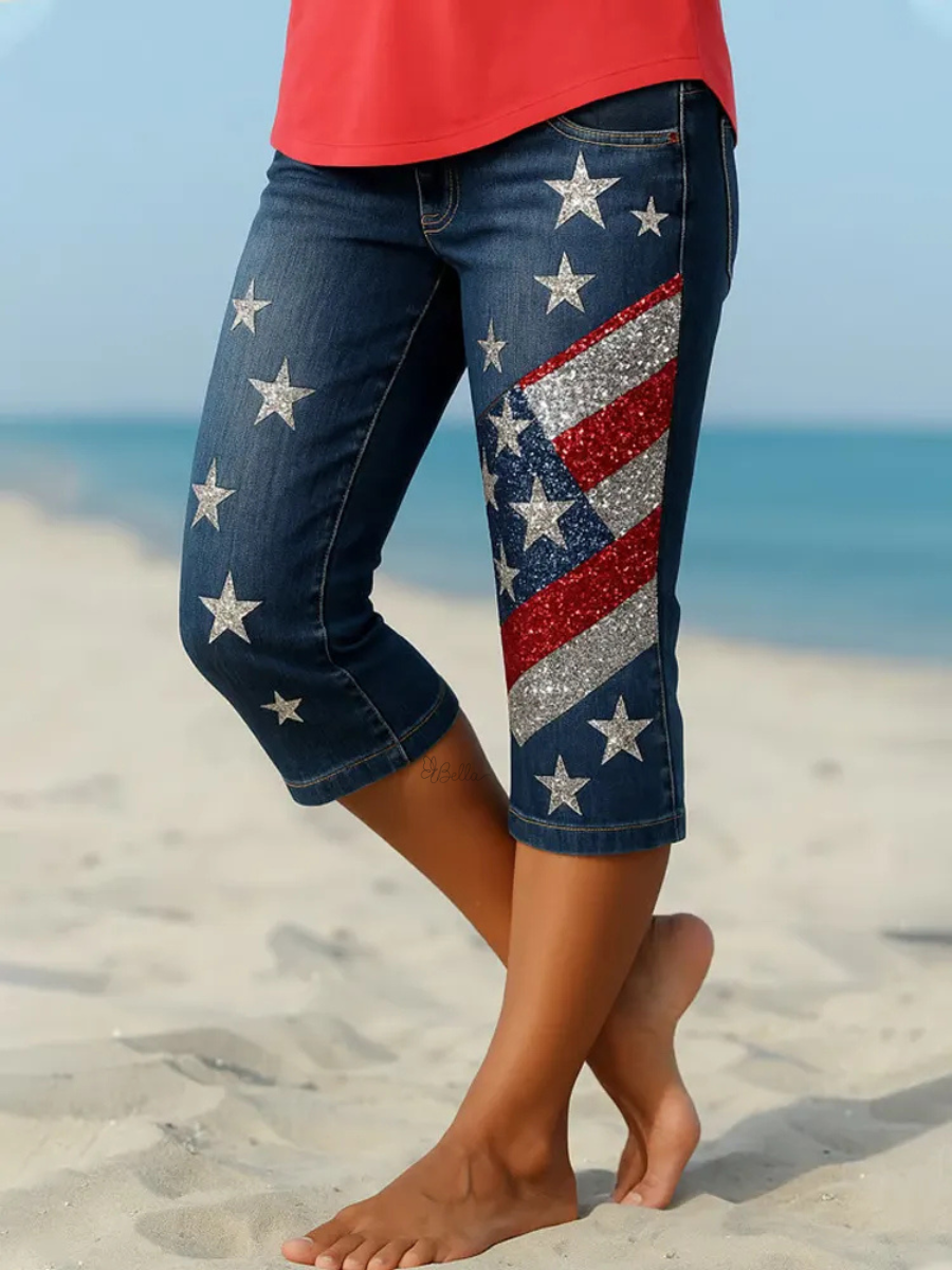 Women's 250th Anniversary Hot Diamond Printed Casual pants