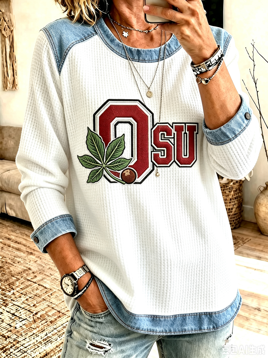 Women's University Campus Football Hoodie