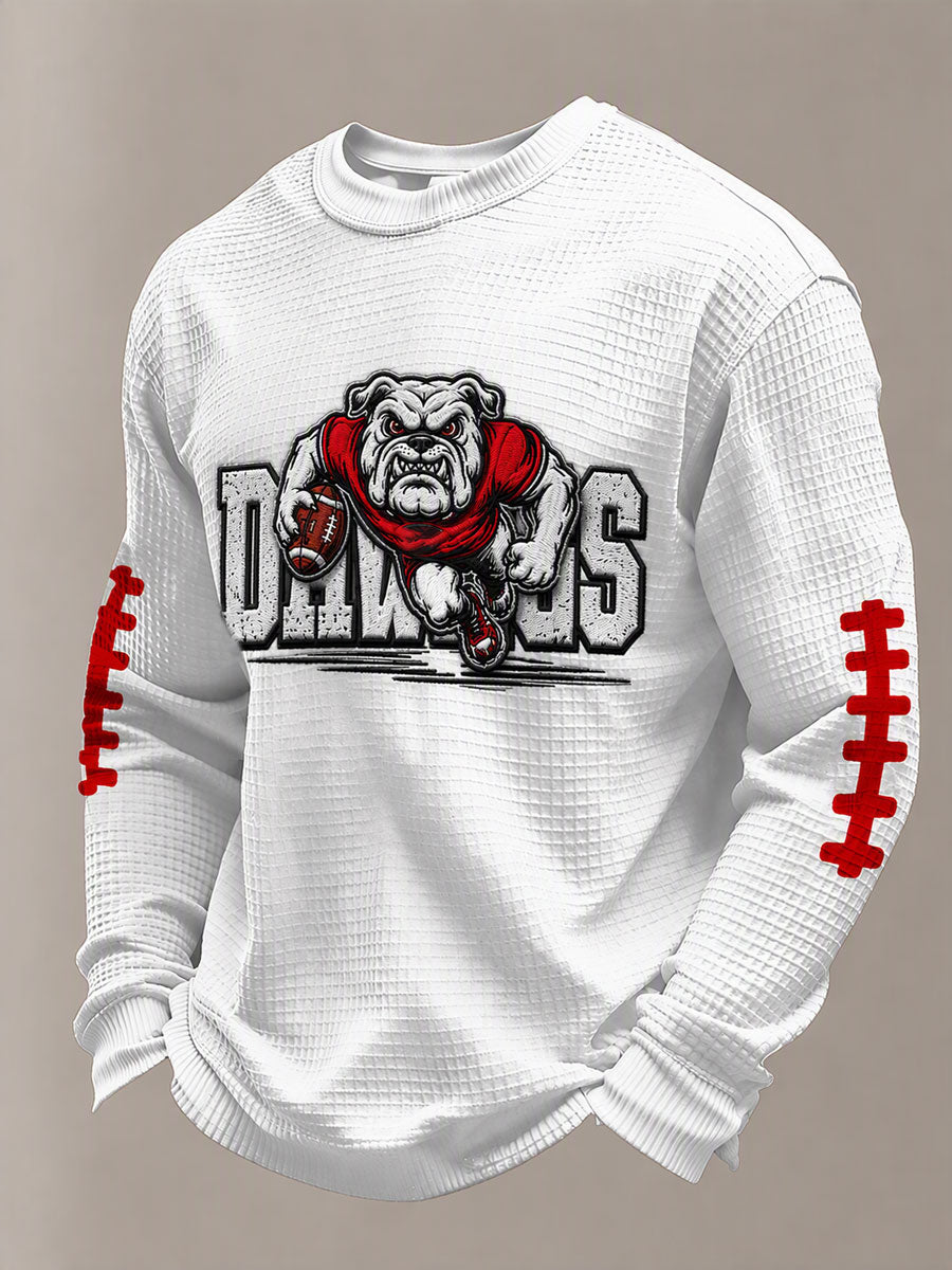 Men'S Rugby Printed Waffle T-Shirt