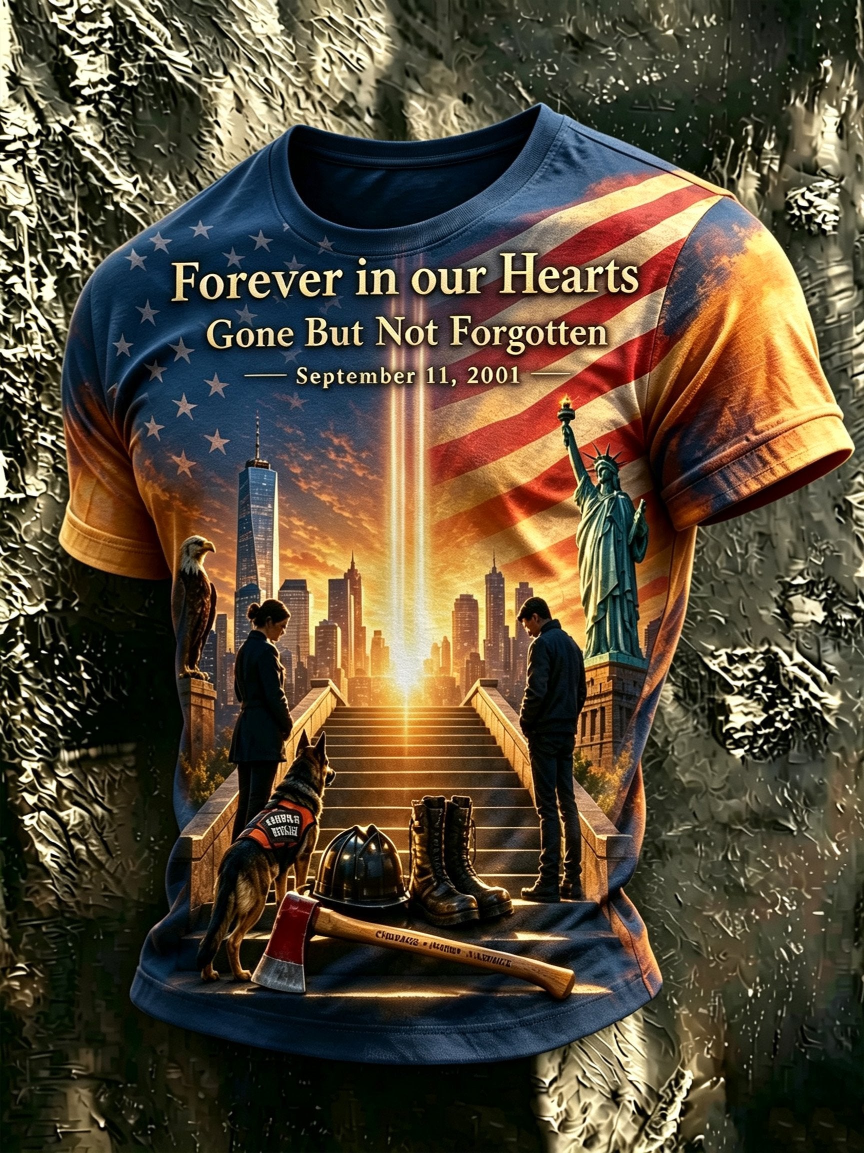 Men's 9/11 Memorial Graphic Top