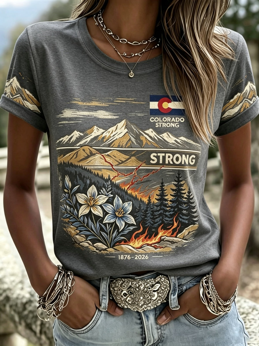 Women's Colorado Strong Printed Commemorative Short-Sleeve Shirt