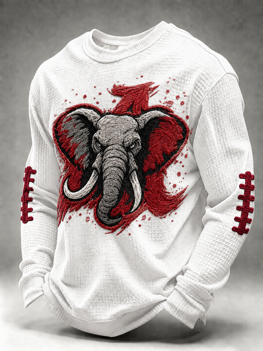 Men'S Football  Printed Waffle T-Shirt