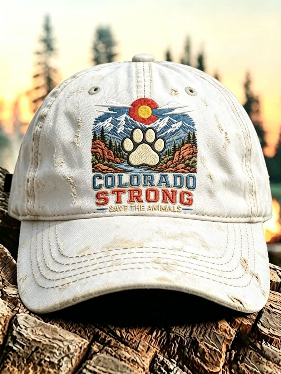 Retro Colorado Environmental Protection Print Baseball Cap