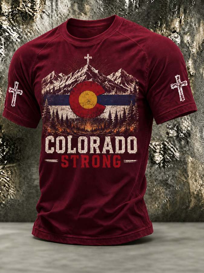 Men'S Colorado Strong Printed T-Shirt