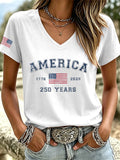 Women's Casual Print Short-Sleeve T-Shirt