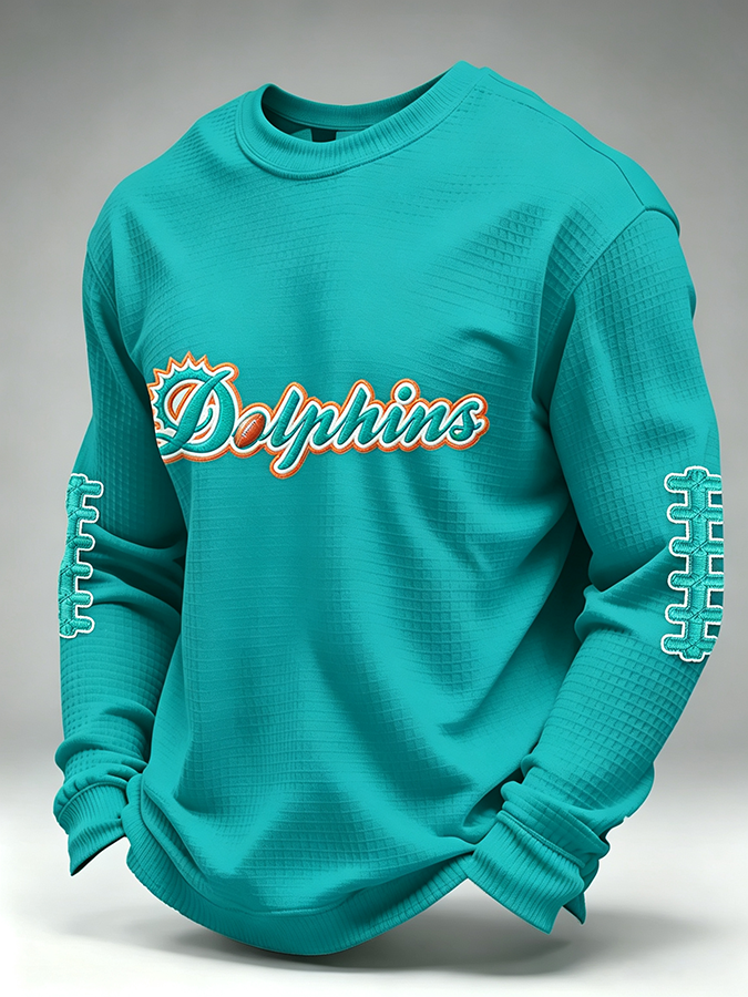 Men'S Retro Football Waffle T-Shirt