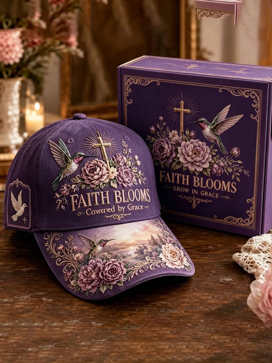Ladies' Flower Faith Leisure Baseball Hat