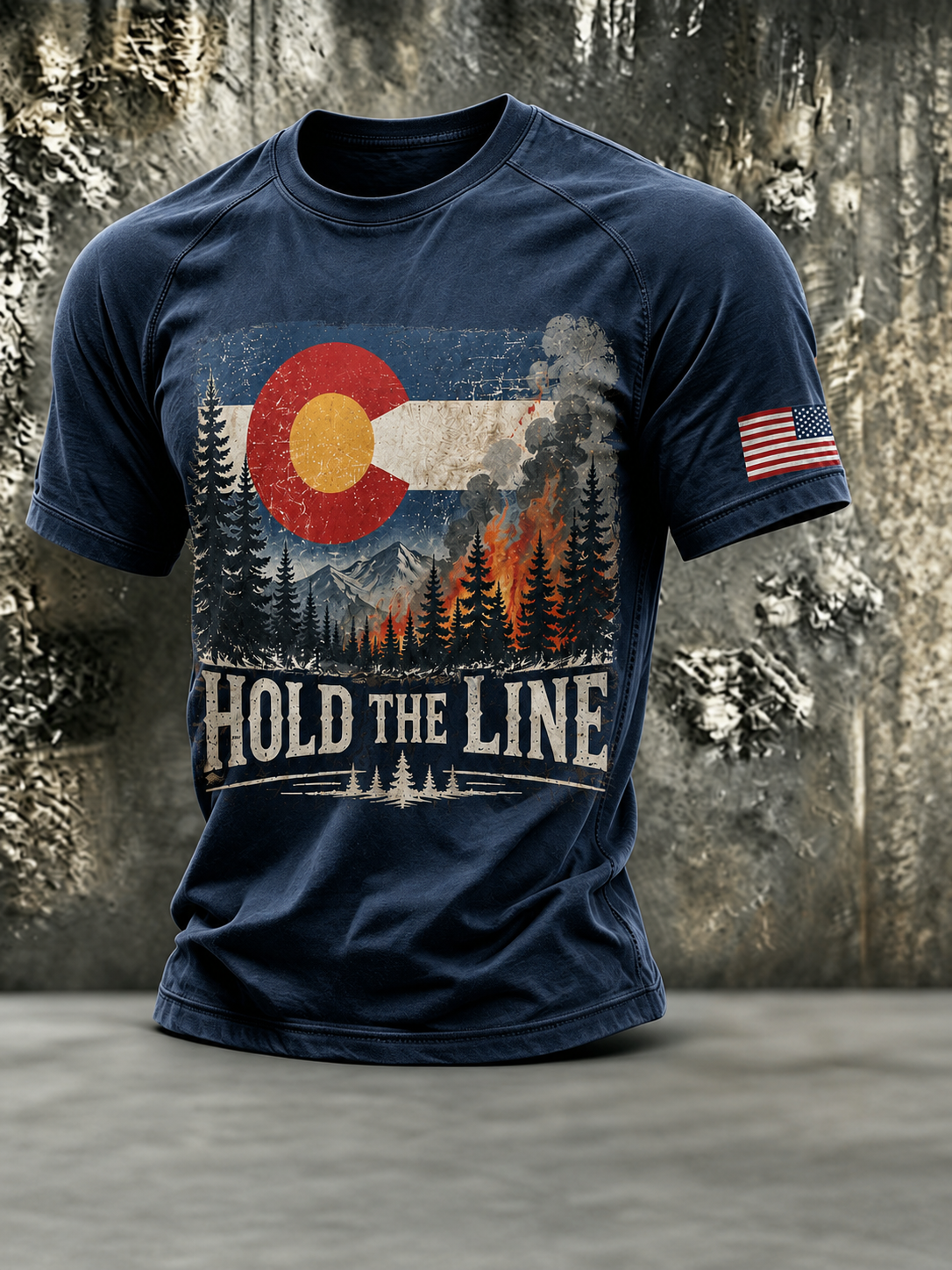 Men'S Colorado Strong: Rising From The Ashesn Printed T-Shirt