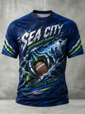 Men'S Football Game Print T Shirt