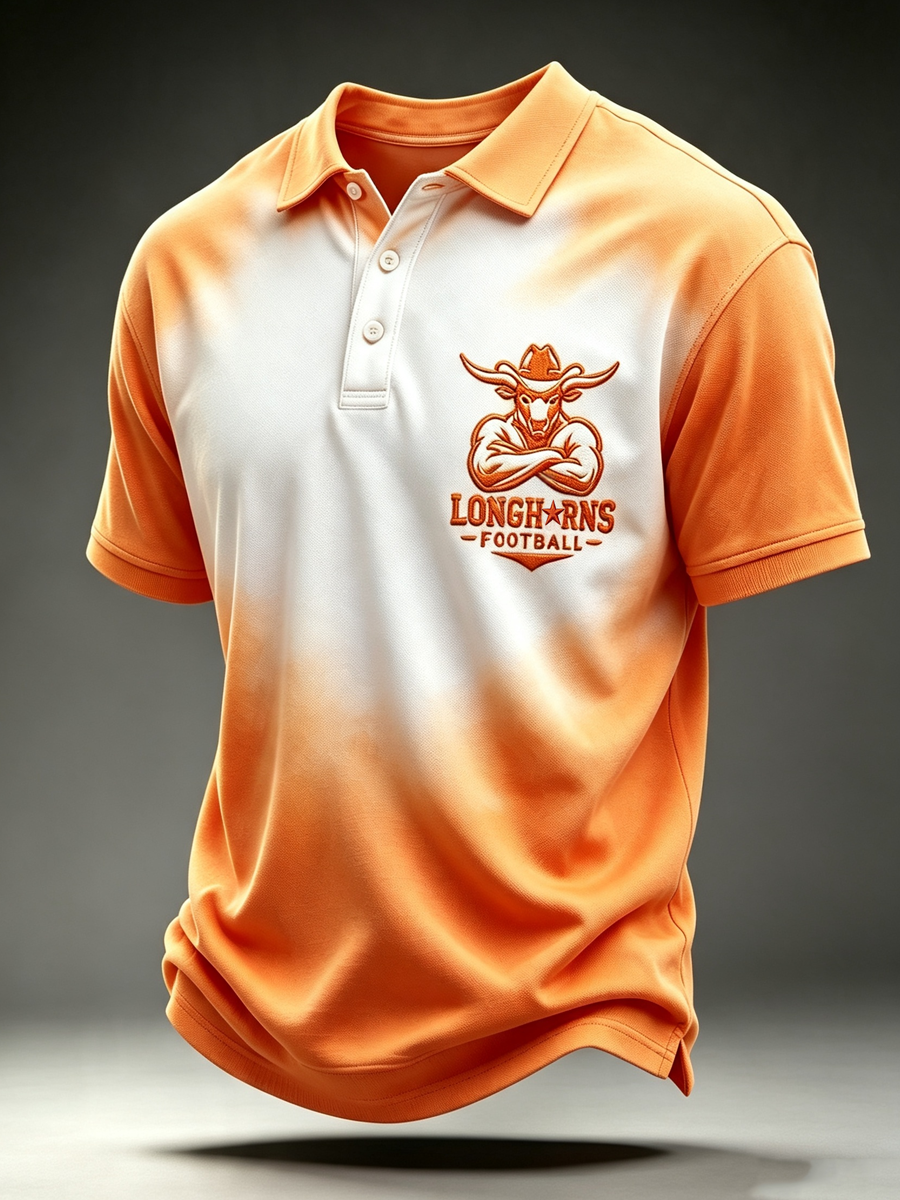 Men'S Retro Rugby Collar Polo T-Shirt