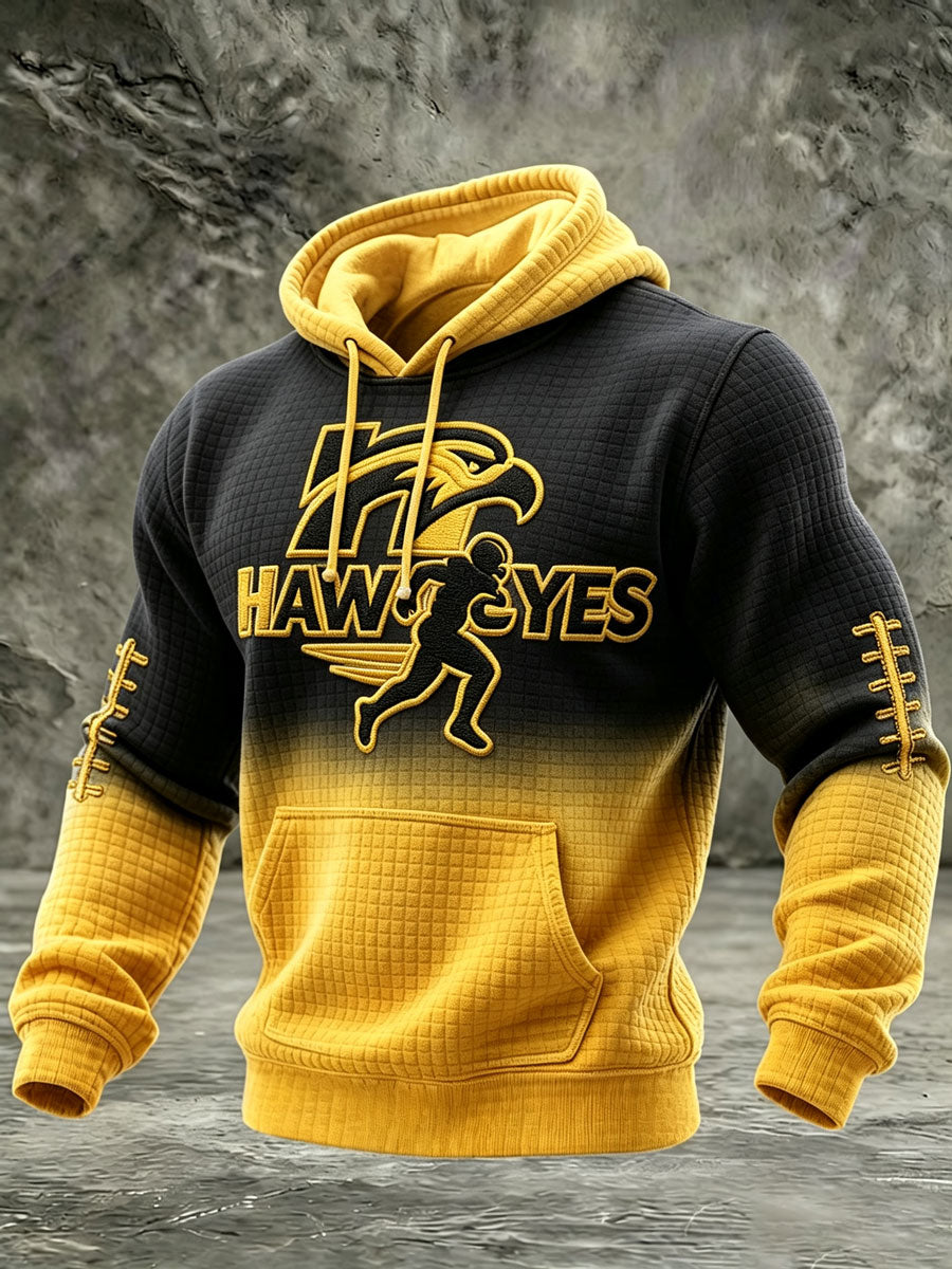 Men'S Football Printed Casual Hoodie