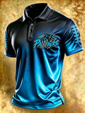 Men'S Football Printed Polo Shirt