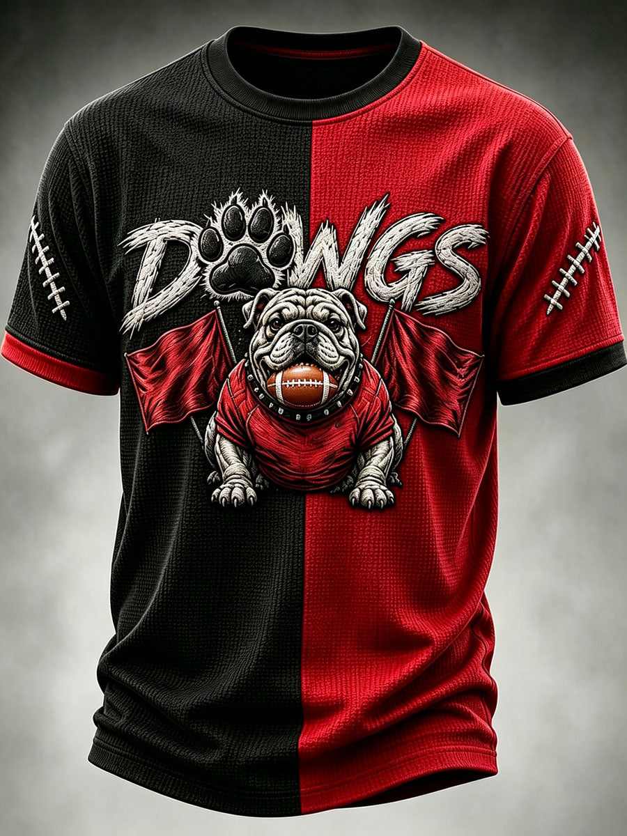 Men'S Football Fan Waffle T-Shirt