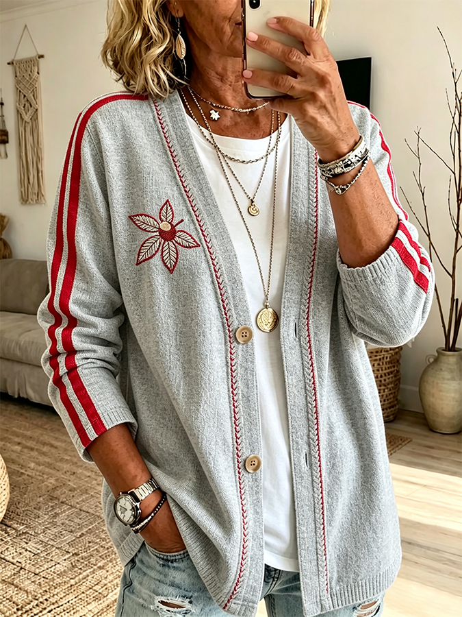 Women'S University Football Fan Cardigan