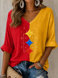 Women'S Football Print Top