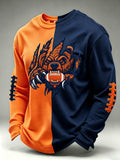 Men'S Football Printed Waffle T-Shirt