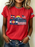 Women's Colorado 150years Anniversary Casual T-shirt