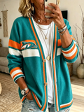 Women'S University Football Fan Cardigan