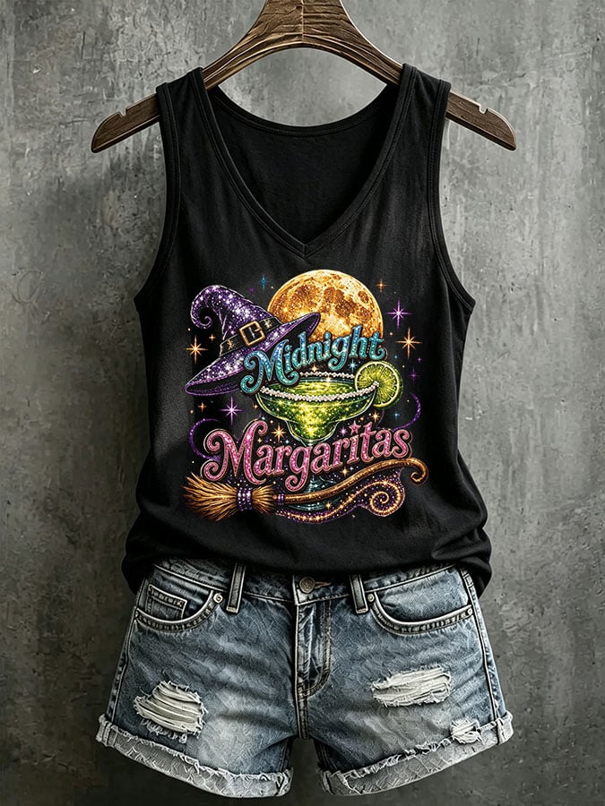 Women's Midnight Margaritas Printed Tank Top