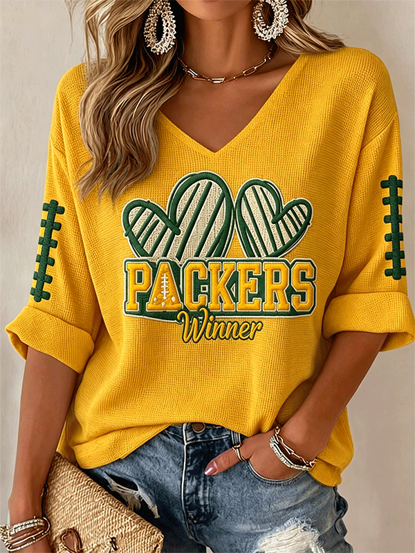 Women'S Football Casual Printed Top
