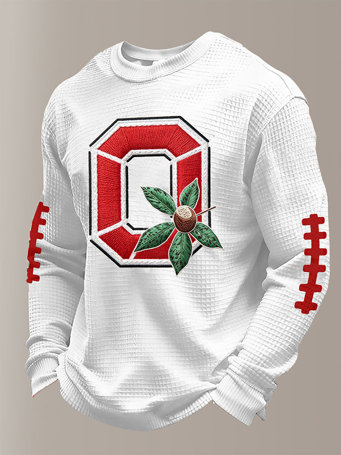 Men'S Rugby Printed Waffle T-Shirt