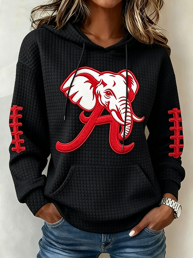 Women's Football Print Sweatshirt