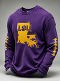 Men's Football Printed Waffle T-Shirt