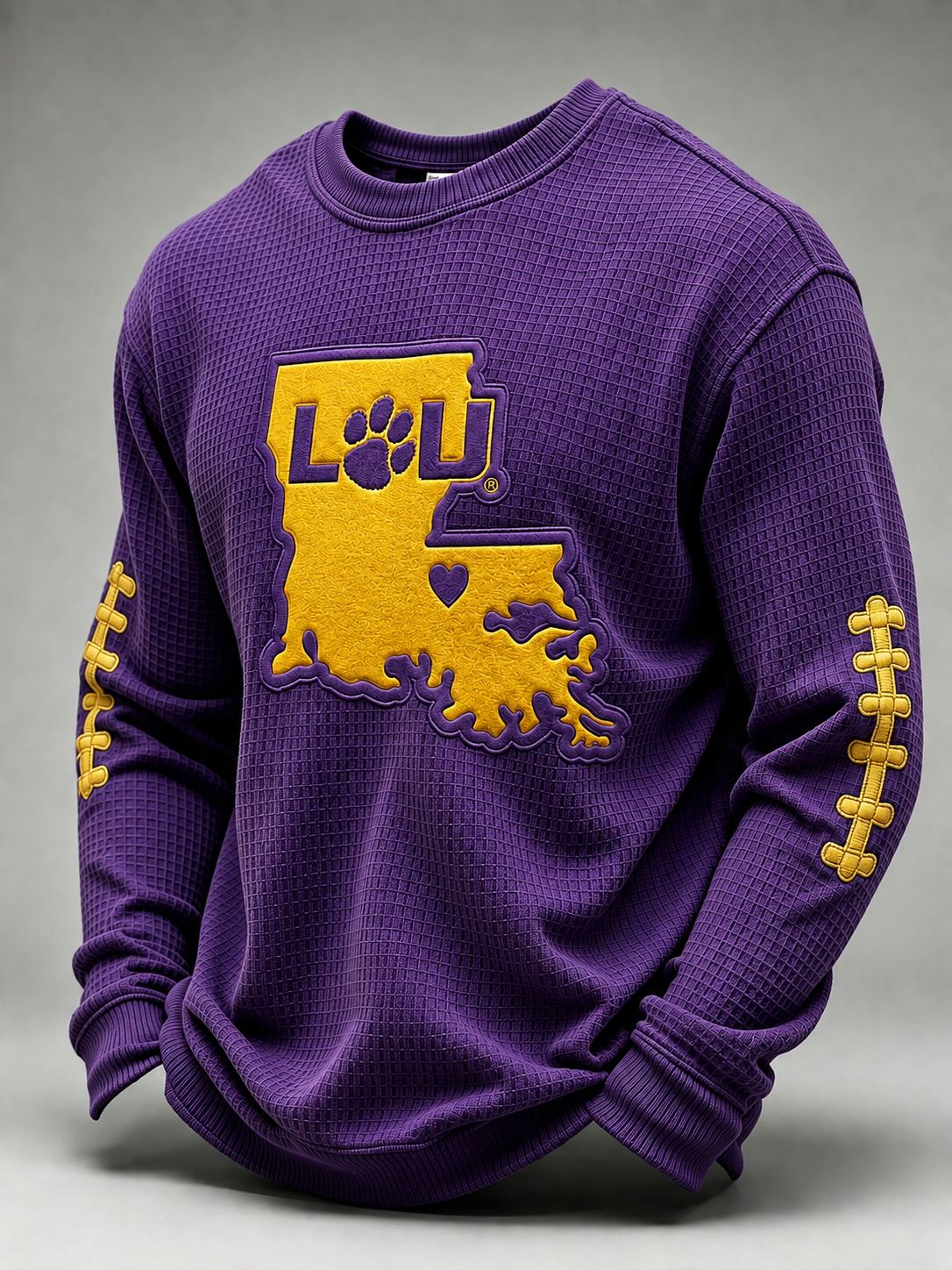 Men's Football Printed Waffle T-Shirt