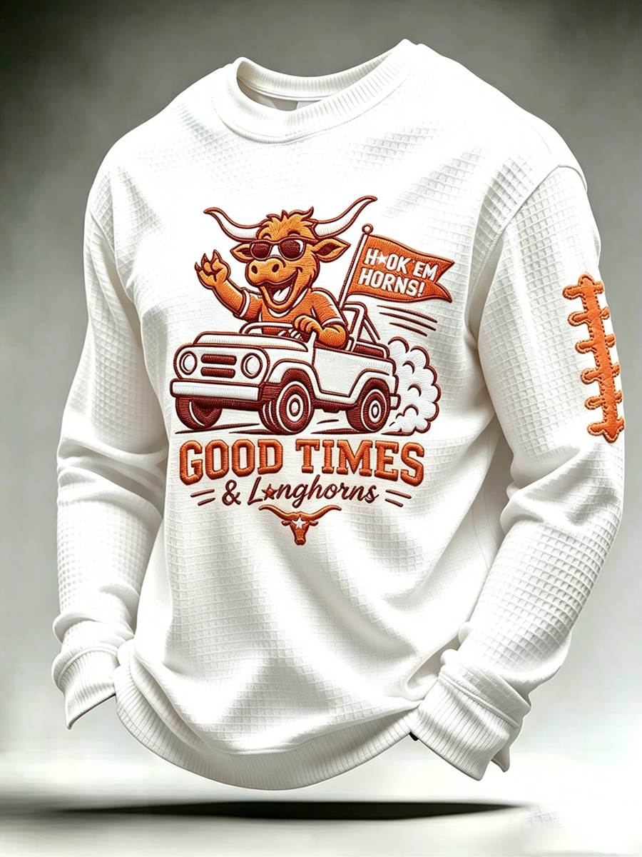 Men'S Rugby Printed Waffle T-Shirt