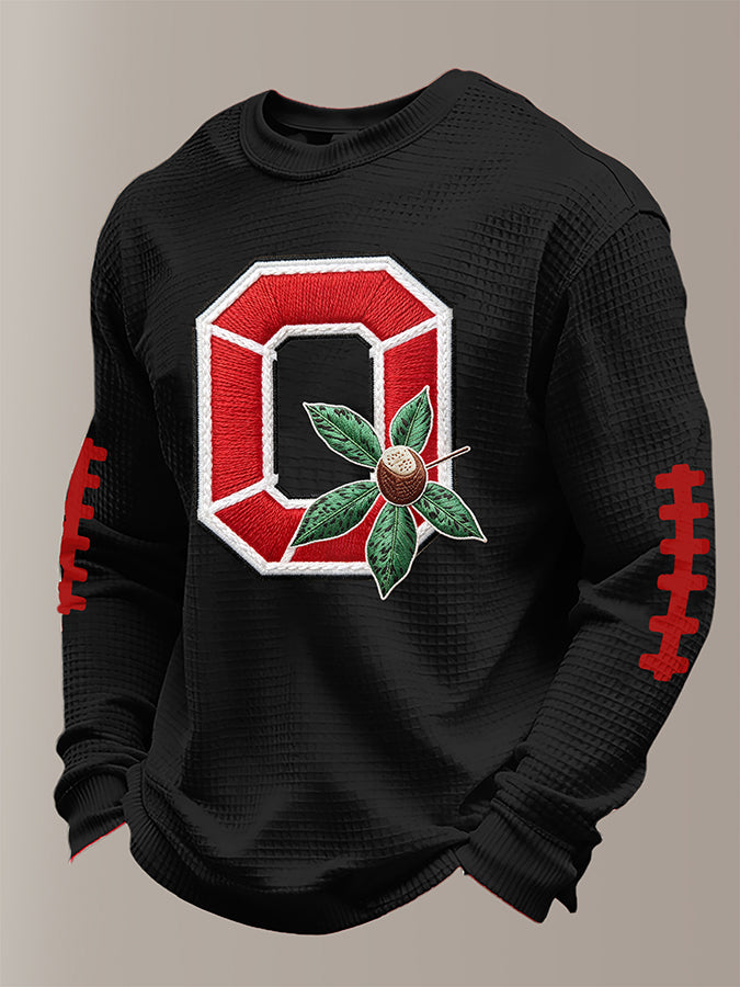 Men'S Rugby Printed Waffle T-Shirt