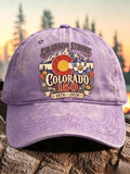 Retro Colorado Environmental Protection Print Baseball Cap