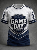 Men's Football Game Day Printed T-shirt