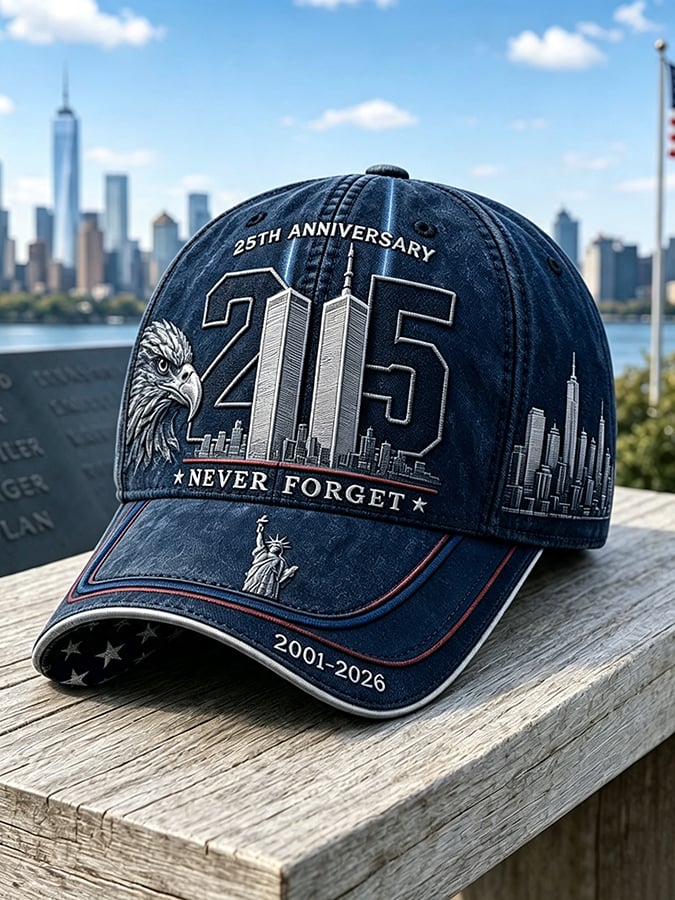 Unisex We Will Never Forget 9 11 Print Baseball Cap