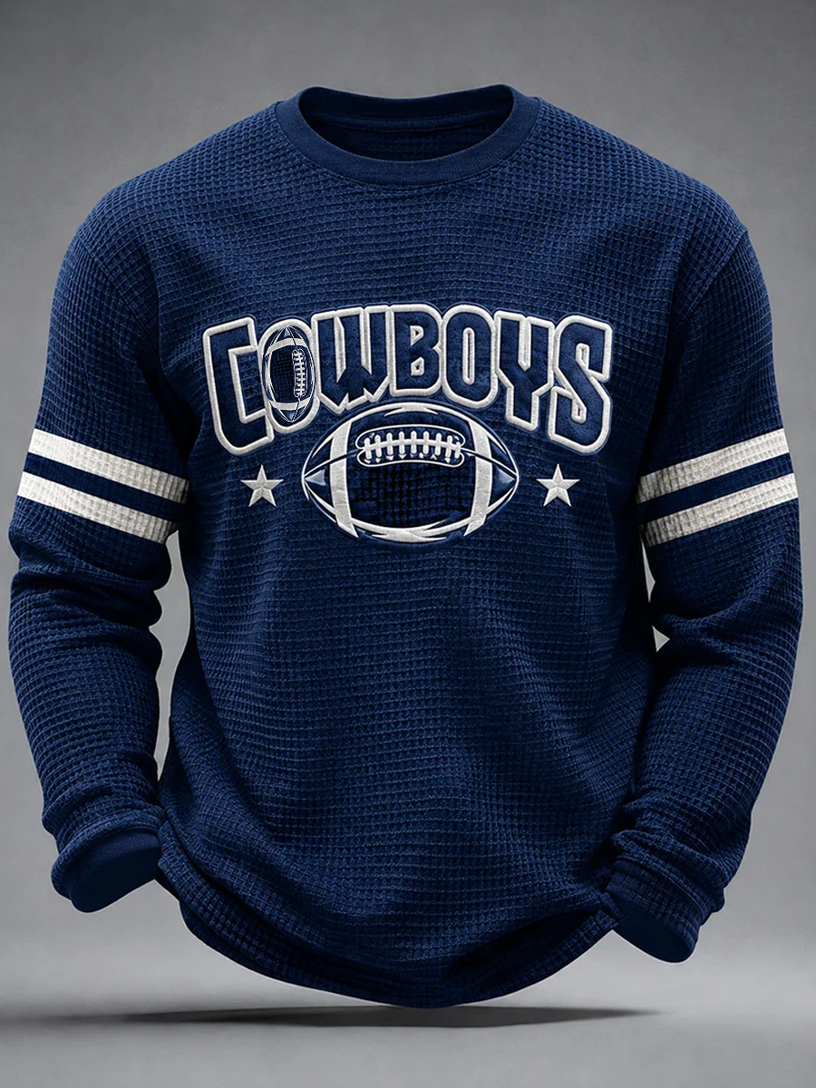 Men'S Retro Football Waffle T-Shirt