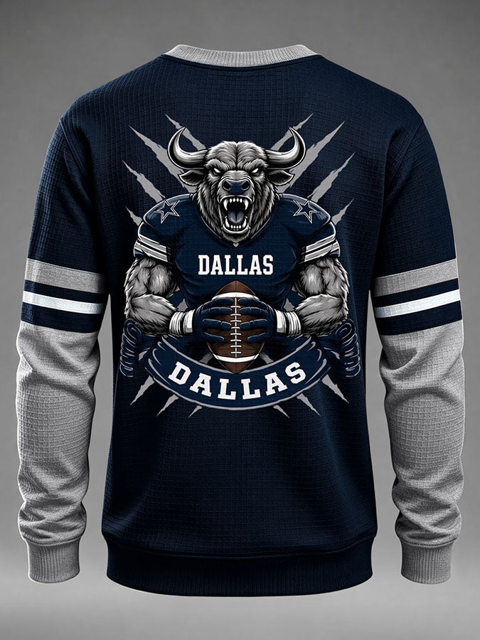 Men'S Retro Football Waffle T-Shirt
